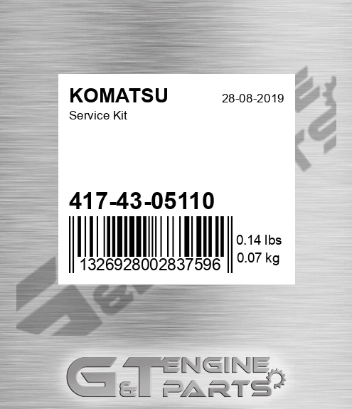 417-43-05110 Service Kit for KOMATSU