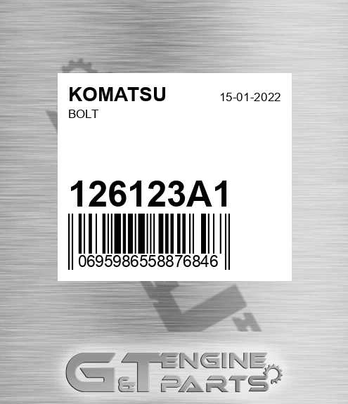 126123A1 Bolt