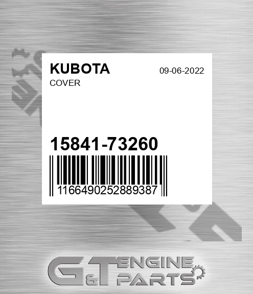 15841-73260 Cover