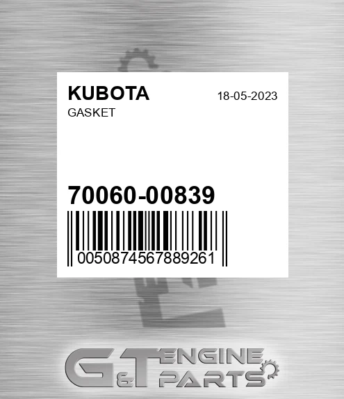 70060-00839 Gasket