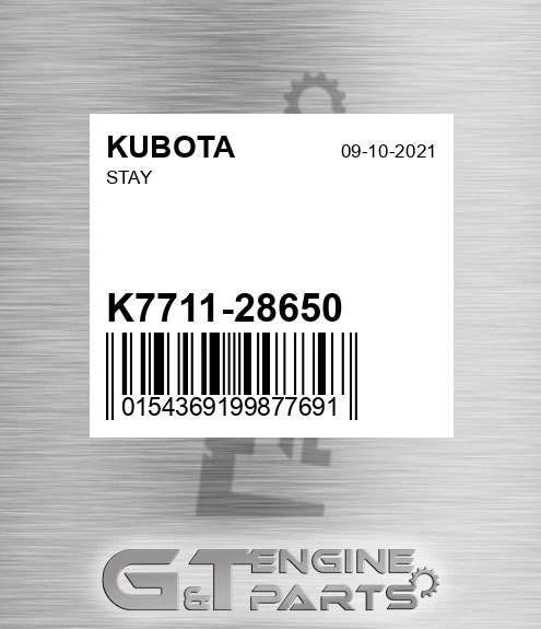 K7711-28650 Stay for KUBOTA
