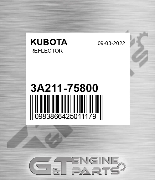 3A211-75800 Reflector