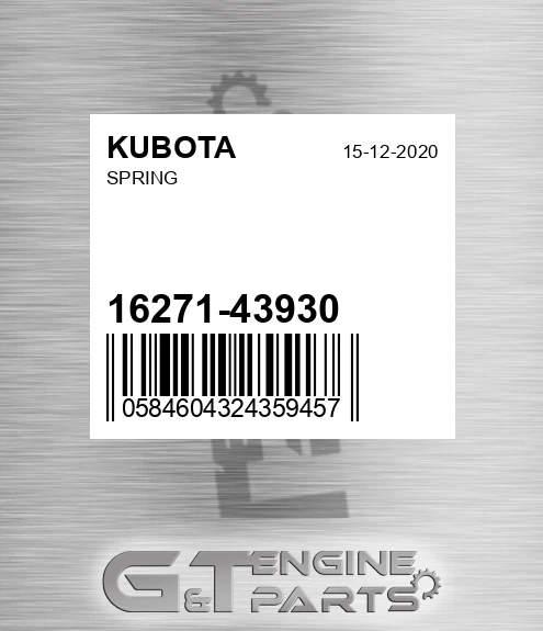 16271-43930 Spring