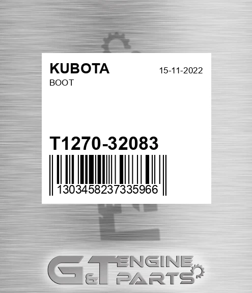 T1270-32083 Boot for KUBOTA