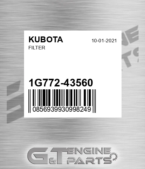 1G772-43560 Filter