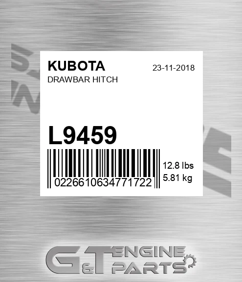 L9459 Drawbar Hitch for KUBOTA
