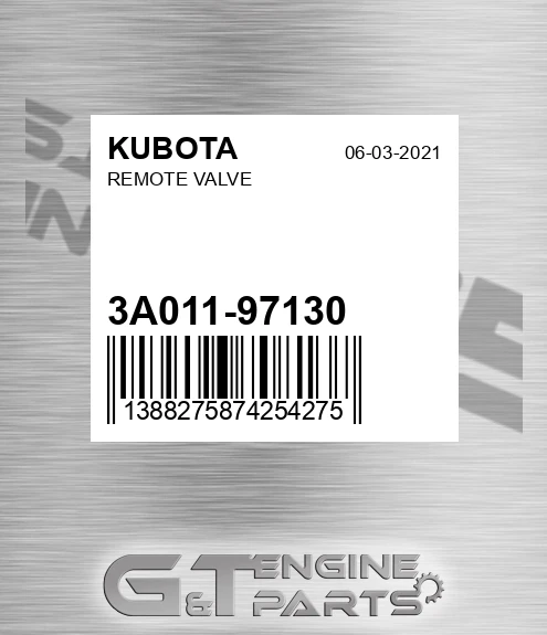 3A011-97130 Remote Valve
