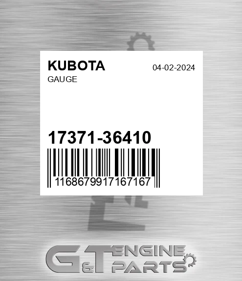 17371-36410 Gauge