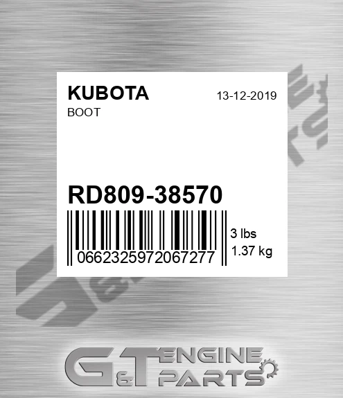 RD809-38570 Boot for KUBOTA