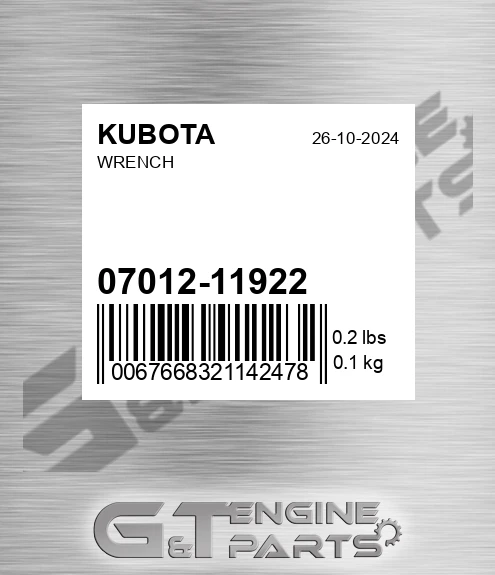07012-11922 Wrench