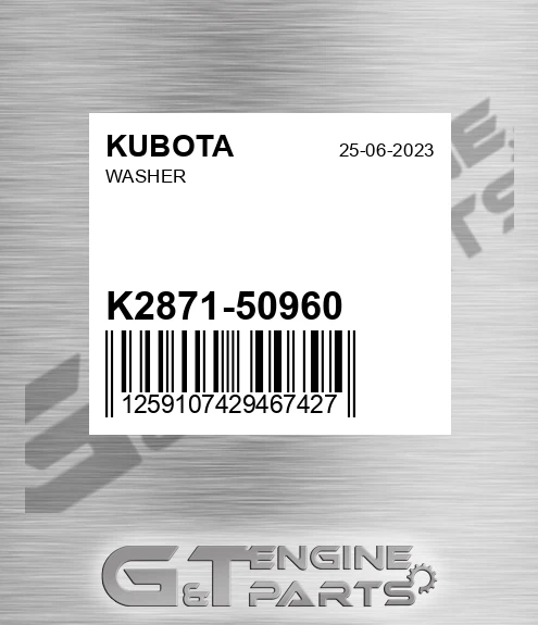K2871-50960 Washer for KUBOTA