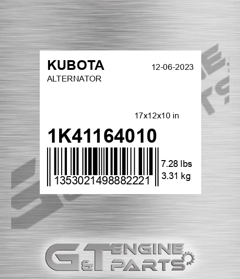 1K411-6401-0 Alternator