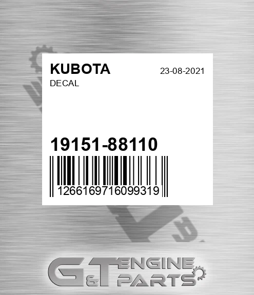 19151-88110 Decal