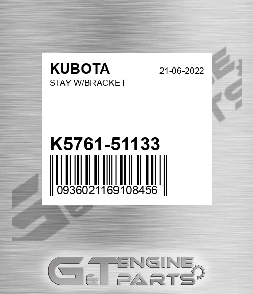 K5761-51133 Stay W/bracket for KUBOTA