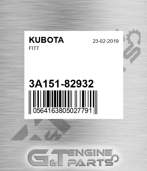 3A151-82932 Fitt