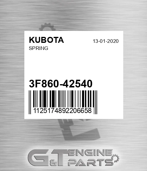 3F860-42540 Spring