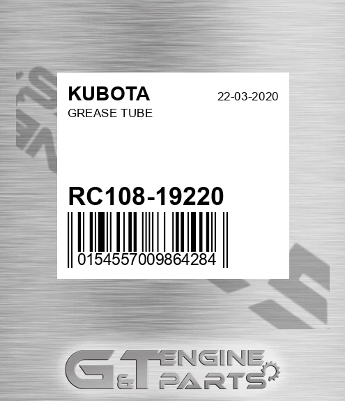 RC108-19220 Grease Tube for KUBOTA