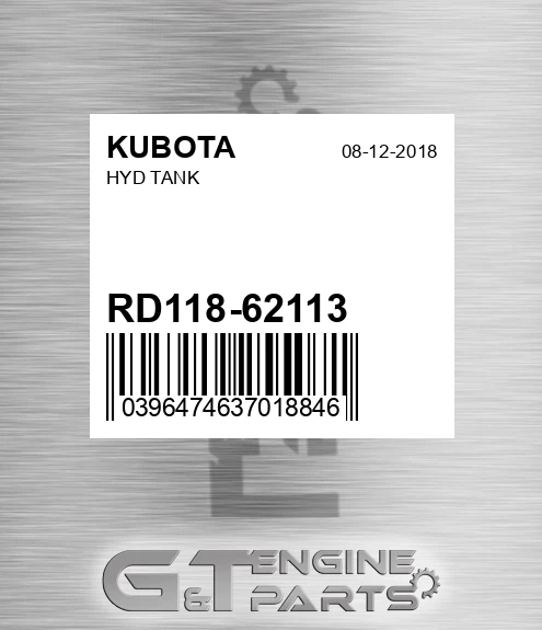 RD118-62113 Hyd Tank for KUBOTA