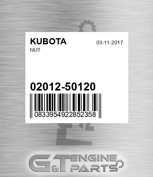 02012-50120 Nut