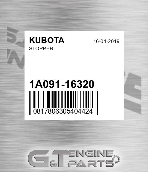 1A091-16320 Stopper