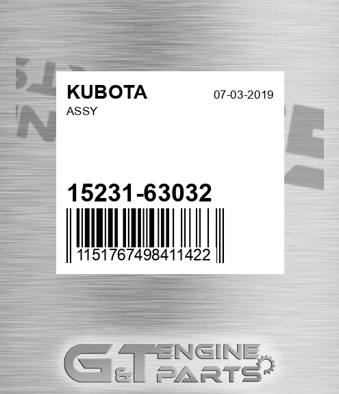 15231-63032 Assy