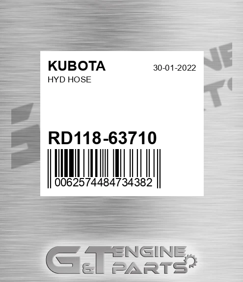 RD118-63710 Hyd Hose for KUBOTA