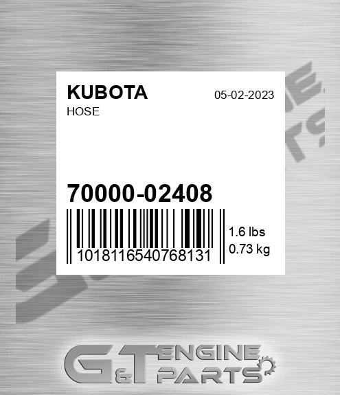 70000-02408 Hose for KUBOTA