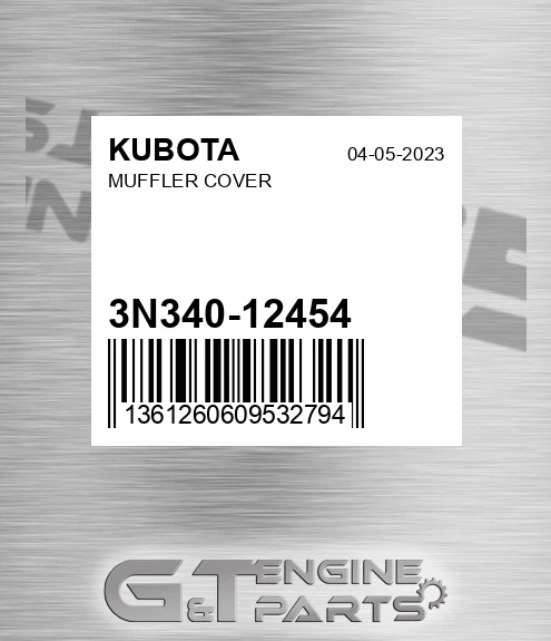 3N340-12454 Muffler Cover
