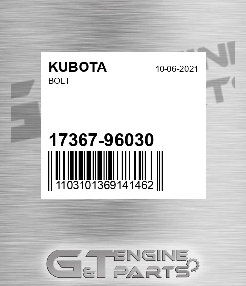 17367-96030 Bolt