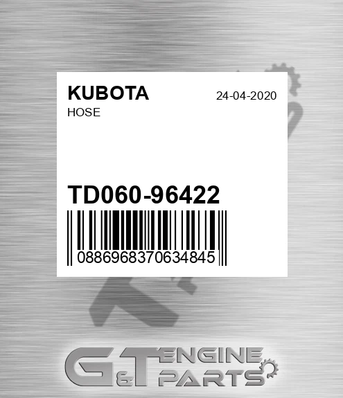 TD060-96422 Hose for KUBOTA