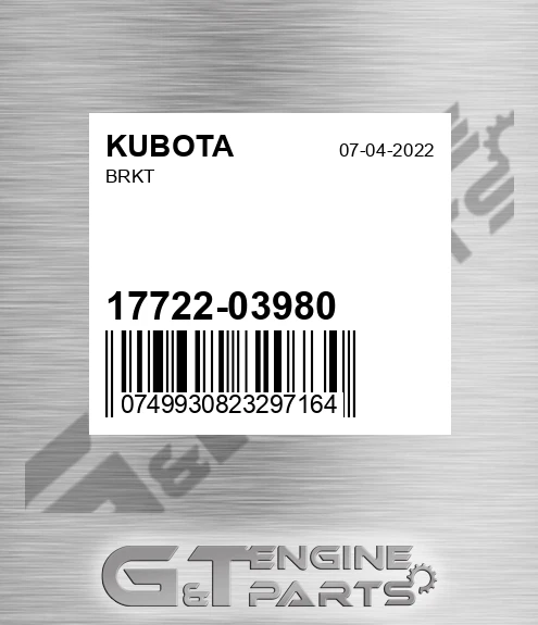 17722-03980 Brkt