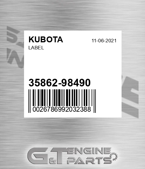 35862-98490 Label