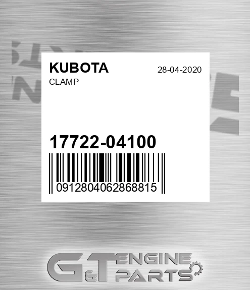 17722-04100 Clamp