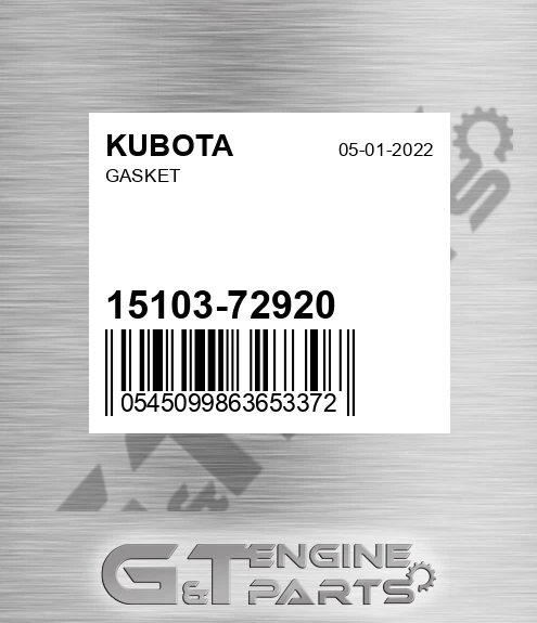 15103-72920 Gasket