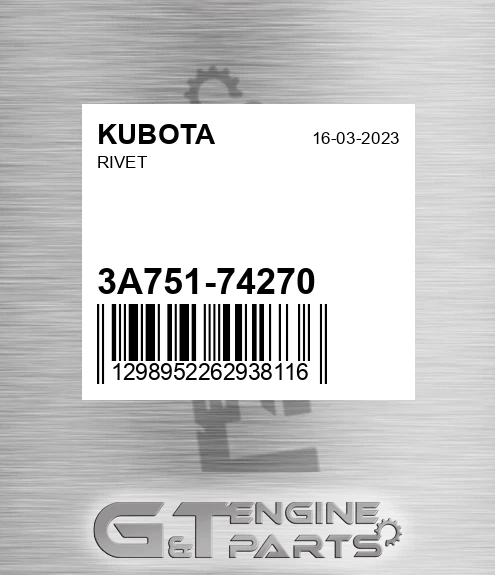 3A751-74270 Rivet