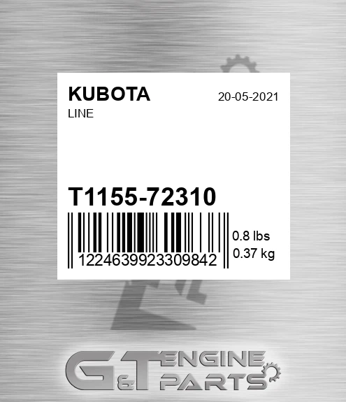 T1155-72310 Line for KUBOTA