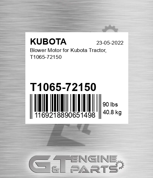 T1065-72150 Blower Motor For Tractor,