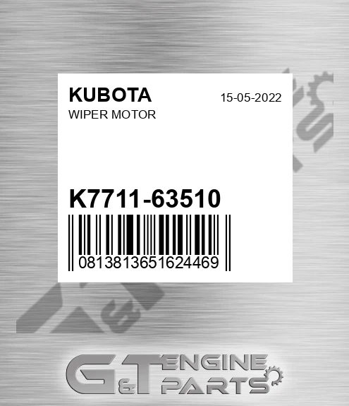 K7711-63510 Wiper Motor for KUBOTA