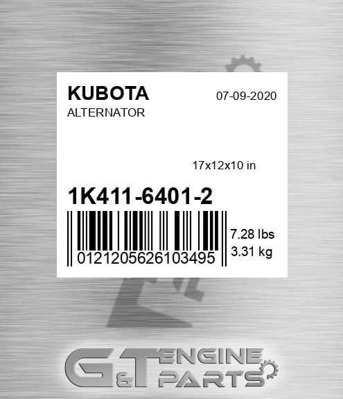 1K411-6401-2 Alternator