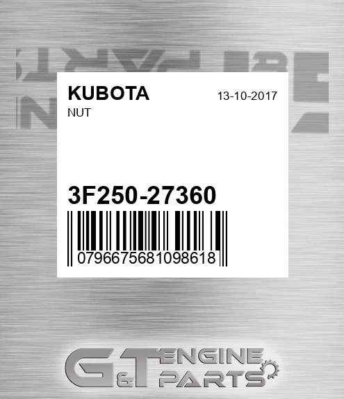 3F250-27360 Nut