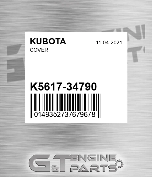 K5617-34790 Cover for KUBOTA