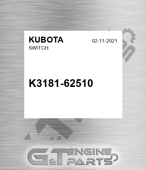 K3181-62510 Switch for KUBOTA
