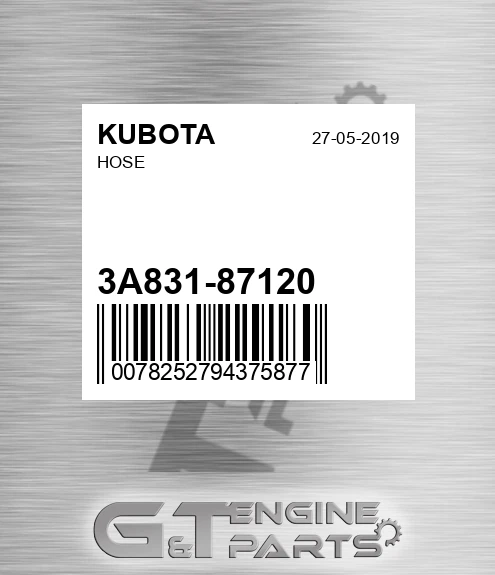 3A831-87120 Hose