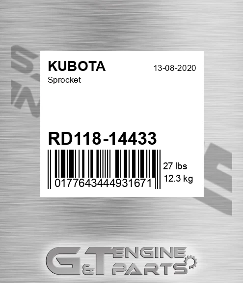 RD118-14433 Sprocket