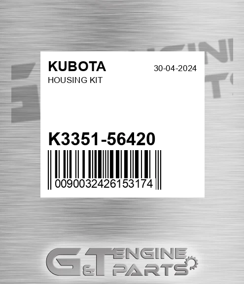 K3351-56420 Housing Kit for KUBOTA