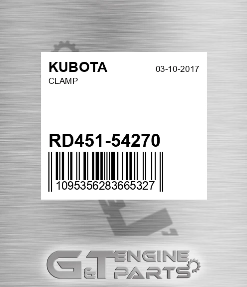 RD451-54270 Clamp for KUBOTA