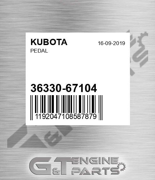36330-67104 Pedal