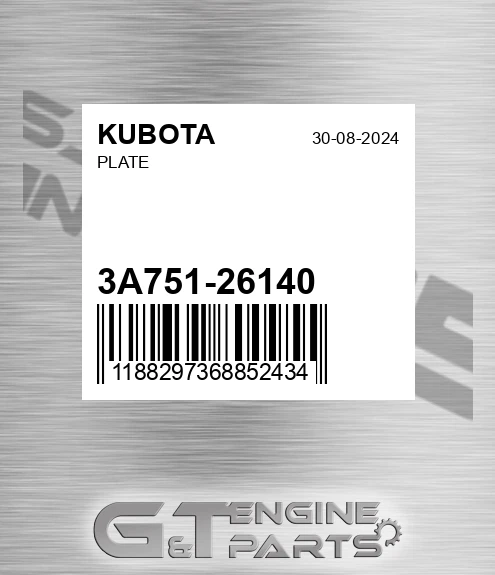 3A751-26140 Plate