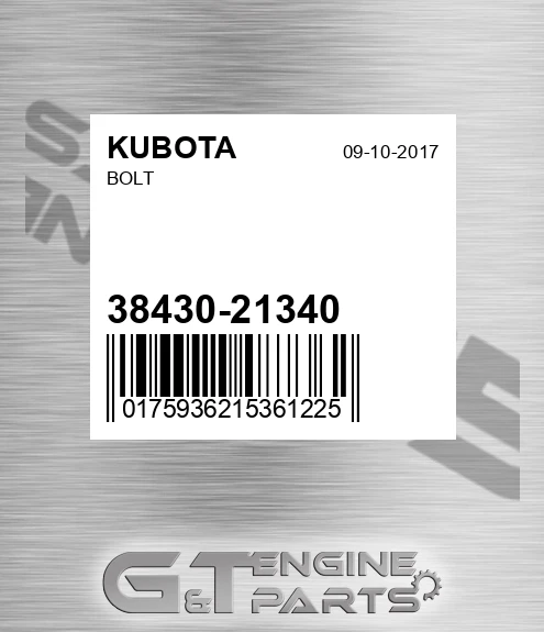 38430-21340 Bolt