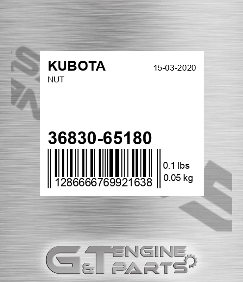 36830-65180 Nut